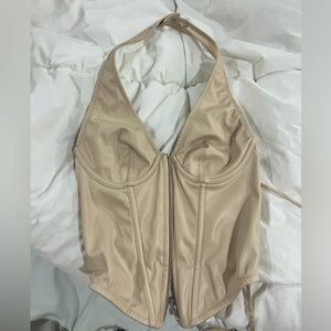 Leather corset urban outfitters